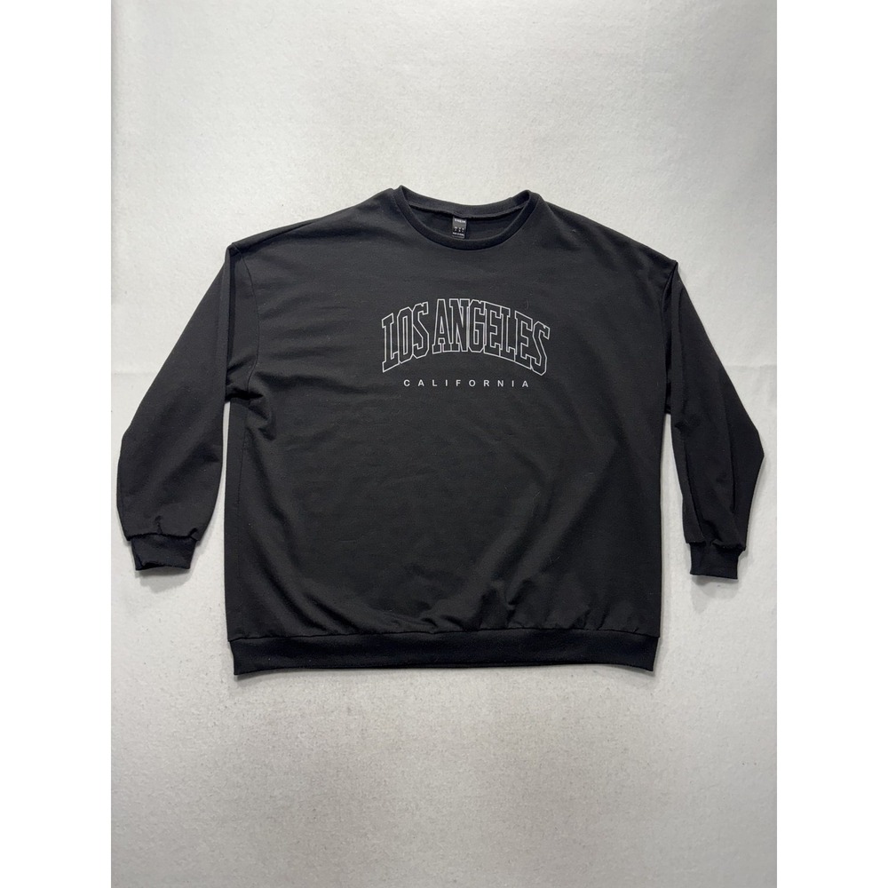 SHEIN Sweatshirt Womens S Black Los Angeles California Graphic City Pullover